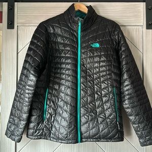 North Face black puffer coat